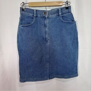KORS Michael Kors VINTAGE Denim Pencil Skirt - Size 8